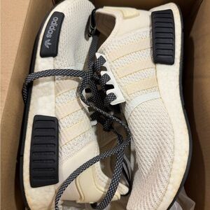 Adidas Men's Beige and Black Sneakers